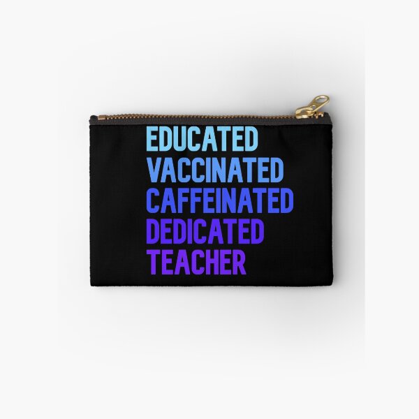 Item preview, Educated Vaccinated Caffeinated Dedicated Teacher  designed and sold by Sam-wong.