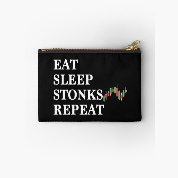 Item preview, eat sleep stonks meme funny day trader gamestonk designed and sold by pearlindustries.