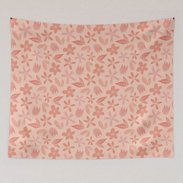 Aperçu de l'œuvre Corail à motif floral mignon créée et vendue par CutiPiStudios.