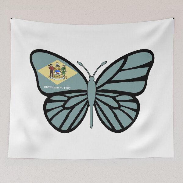 Item preview, Mariposa de la bandera del estado de Delaware designed and sold by Gsallicat.