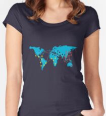 Pandemia Boardgames Women's Fitted Scoop T-Shirt