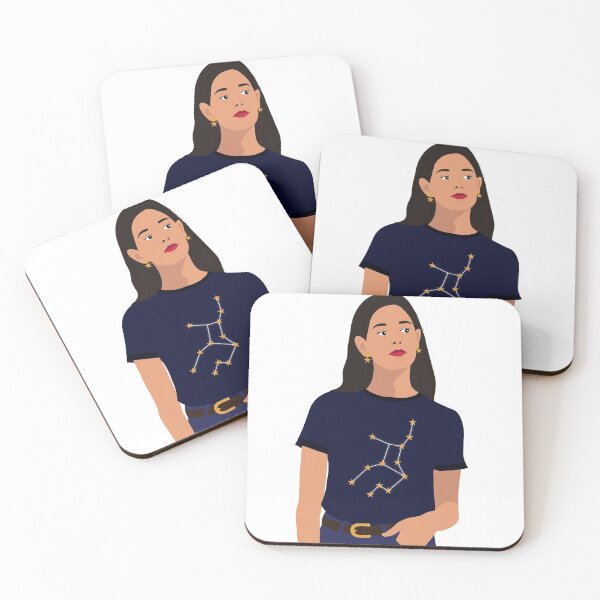 Item preview, Astrology Girl Wearing Virgo Constellation Shirt designed and sold by sosarahmiranda.