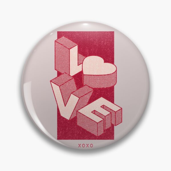 Item preview, Love In 3d Block Letters - Love XOXO designed and sold by molamode.