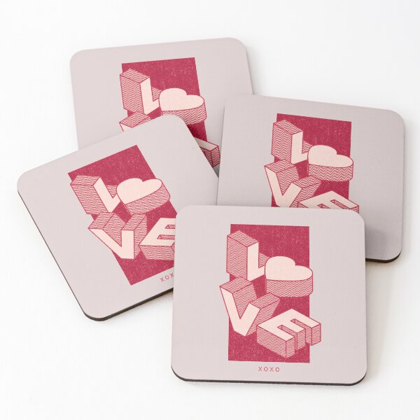 Item preview, Love In 3d Block Letters - Love XOXO designed and sold by molamode.