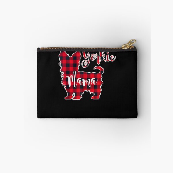 Item preview, Yorkie Mama Profile Yorkshire Terrier Buffalo Plaid Check designed and sold by lolahomya.