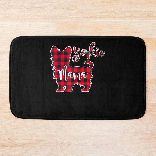 Item preview, Yorkie Mama Profile Yorkshire Terrier Buffalo Plaid Check designed and sold by lolahomya.