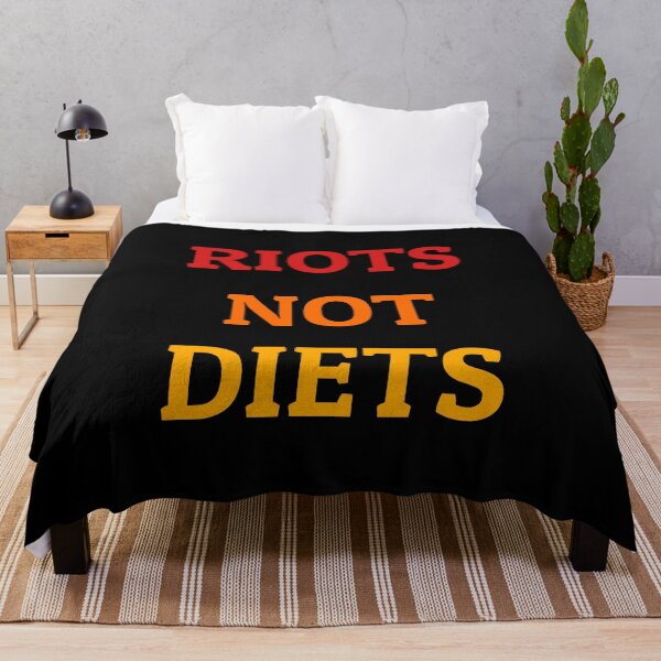 Item preview, RIOTS NOT DIETS womens day  - anti diet culture designed and sold by Inspirationmotivation.