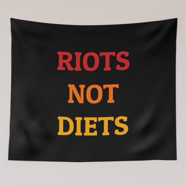 Item preview, RIOTS NOT DIETS womens day  - anti diet culture designed and sold by Inspirationmotivation.