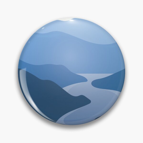 Item preview, Mountains In Blue Gradient  designed and sold by OnlyPrint20.