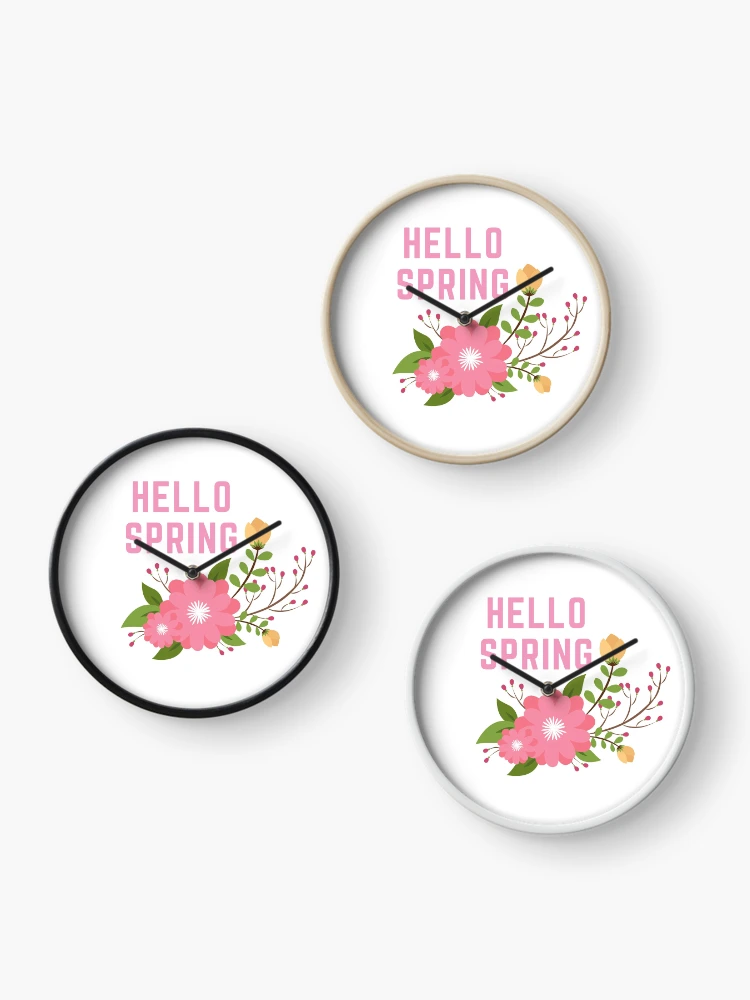 Thumbnail 3 of 4, Clock, Hello Spring designed and sold by VivaGul.