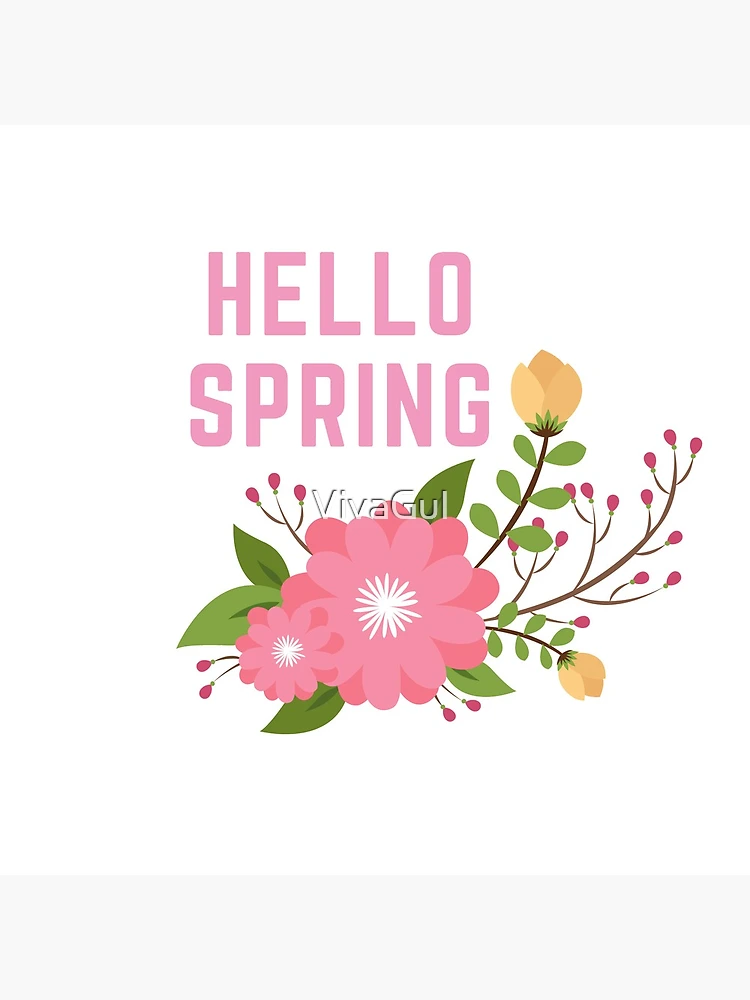 Thumbnail 4 of 4, Clock, Hello Spring designed and sold by VivaGul.