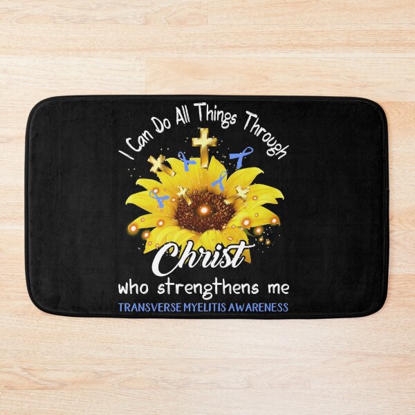 Item preview, I Can Do All Things Through Christ Who Strengthens Me Transverse Myelitis Awareness designed and sold by rechardtee.
