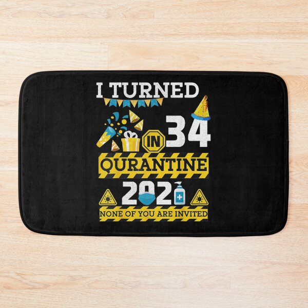 Item preview, 34 Years Old Birthday Boy I Turned 34 In Quarantine 2021 designed and sold by ninapfvu.