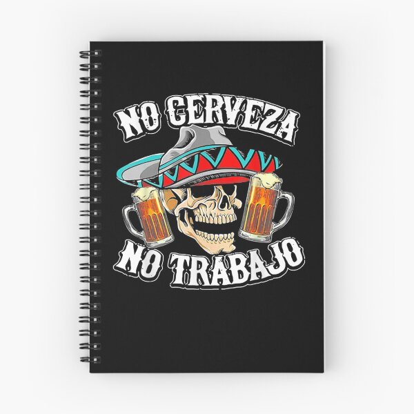Item preview, No Cerveza No Trabajo Skull designed and sold by lolahomya.