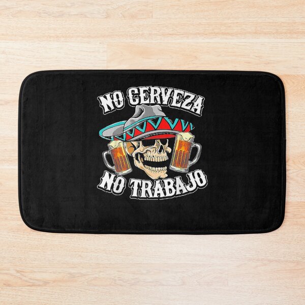 Item preview, No Cerveza No Trabajo Skull designed and sold by lolahomya.