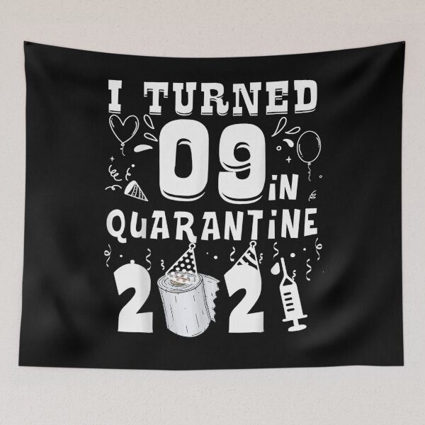 Item preview, I Turned 9 In Quarantine 2021 Funny 9th Birthday Gift designed and sold by ninapfvu.