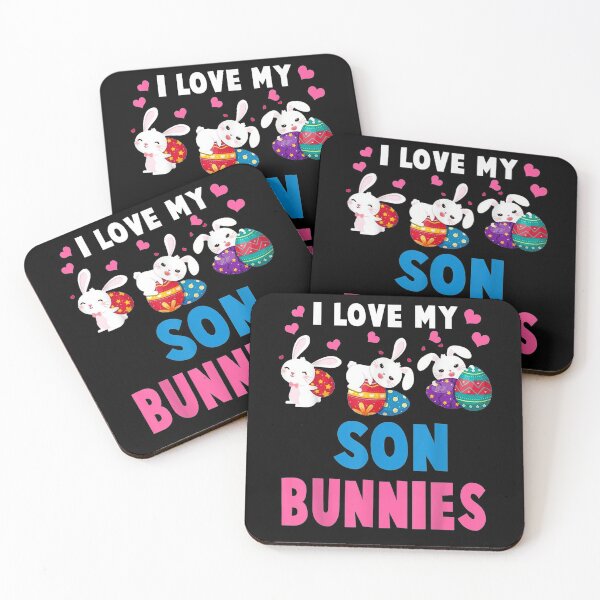 Item preview, I Love My Son Bunnies Happy Easter Matching Family Gifts designed and sold by ninapfvu.