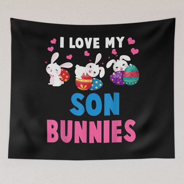Item preview, I Love My Son Bunnies Happy Easter Matching Family Gifts designed and sold by ninapfvu.