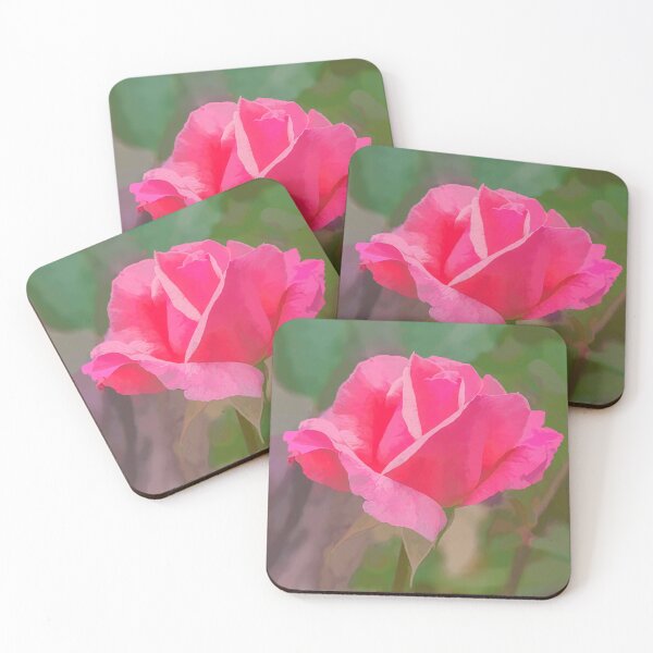 Item preview, Single pink rose designed and sold by LizCoughlan.