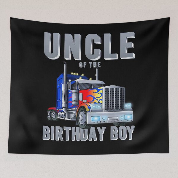 Item preview, Uncle Of The Big Rig Trucker Birthday Boy Matching Bday designed and sold by lolahomya.