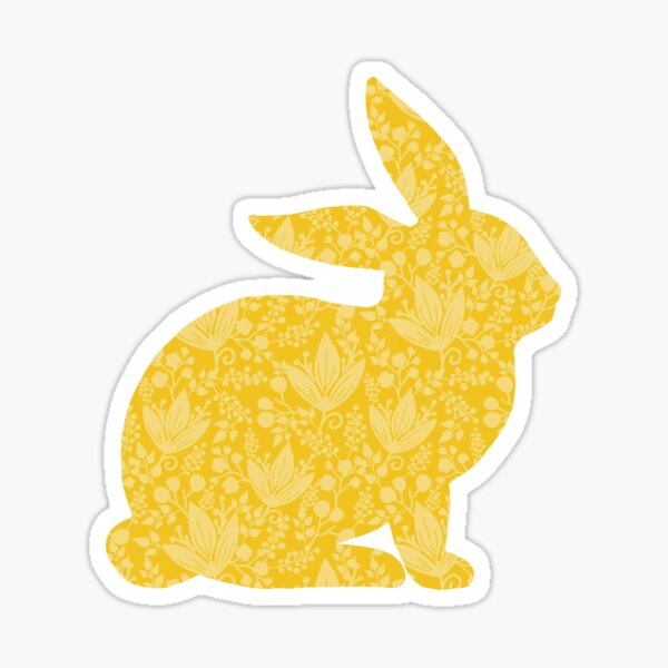 Item preview, Yellow Damask Bunny designed and sold by KrisInStitches.