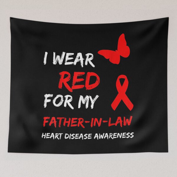 Item preview, Heart Disease I Wear Red For My Father In Law Ribbon designed and sold by lolahomya.