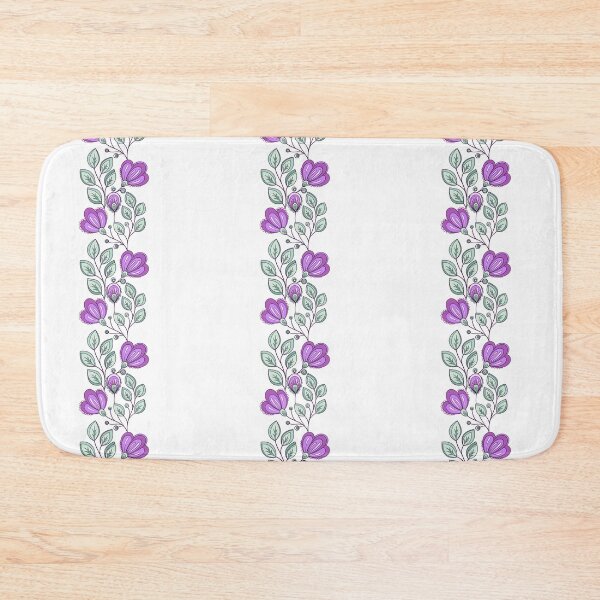 Item preview, Light Spring Striped Pattern with Vintage Floral Motifs designed and sold by lissantee.