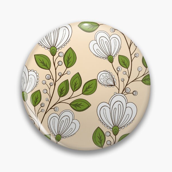 Item preview, Light Spring Pattern with Vintage Floral Motifs designed and sold by lissantee.