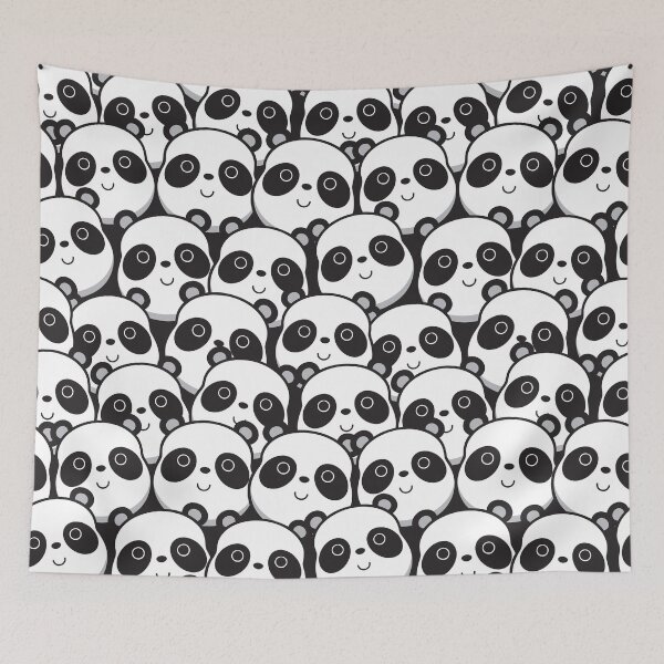 Item preview, Hand drawn panda face pattern designed and sold by della95.