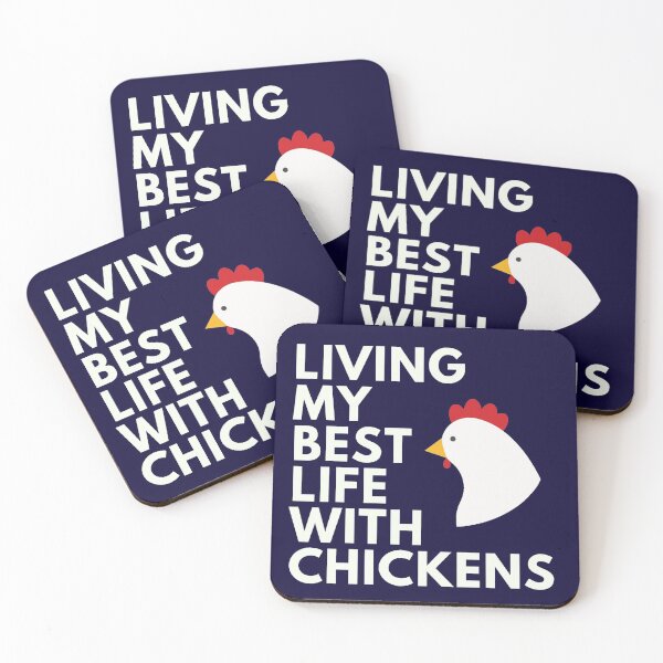 Item preview, Living My Best Life With Chickens designed and sold by Cluckin' Mad.