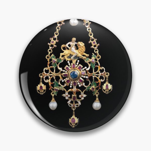 Item preview, Ruby Gold Lion Pendant | Vintage Accessories designed and sold by KnightandMoon.