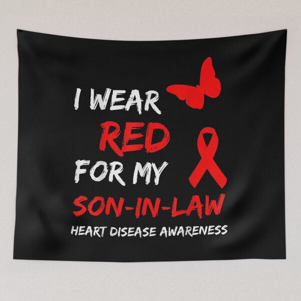 Item preview, Heart Disease I Wear Red For My Son In Law Ribbon designed and sold by ninapfvu.