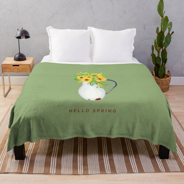 Item preview, Hello Spring VI (Sunflowers in Vintage Vase) designed and sold by Moonshine Paradise.
