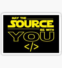 May the Source be with You Sticker