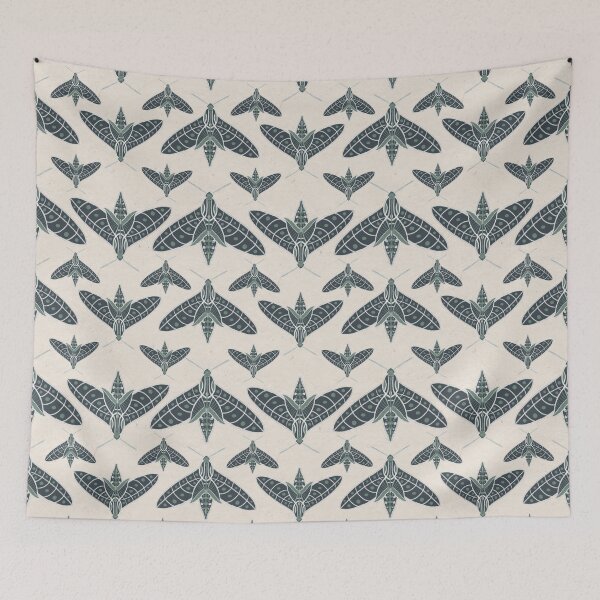 Item preview, Sphinx Moth designed and sold by tuesdaytextiles.