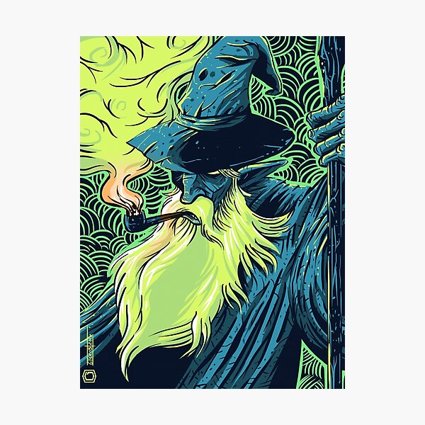 Puffbeard the Wizard Photographic Print