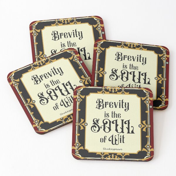 Item preview, brevity is the soul of wit designed and sold by sandpiperstudio.