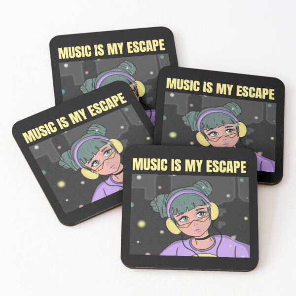 Item preview, Music Is My Escape Record Collector Musiclover Musiclovers Musican designed and sold by KLINESTORE.