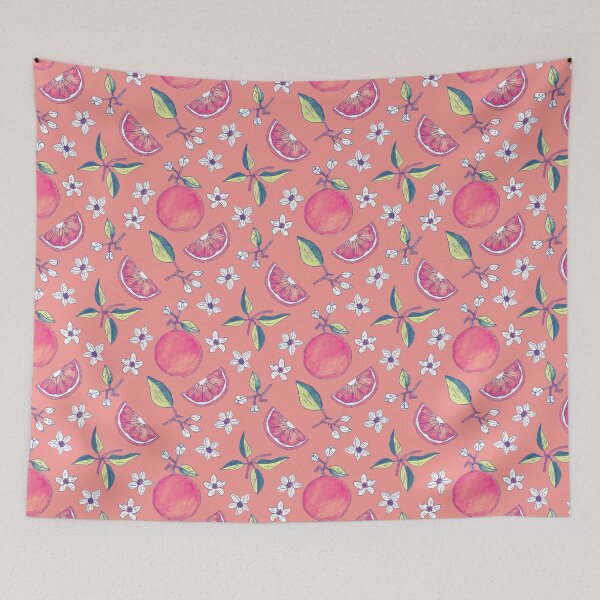 Item preview, Orange Blossom in Orange designed and sold by tuesdaytextiles.