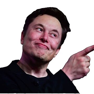 Elon Musk impressed Sticker