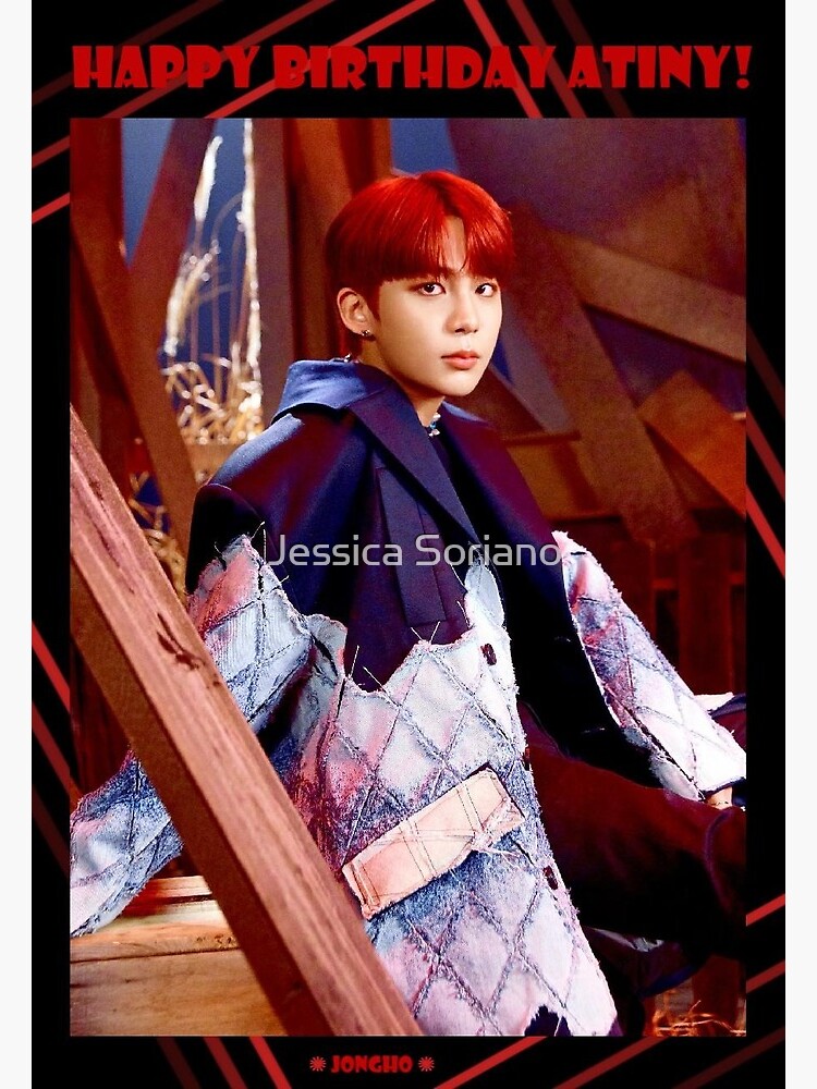 ATEEZ Fireworks Jongho Birthday Card | Greeting Card