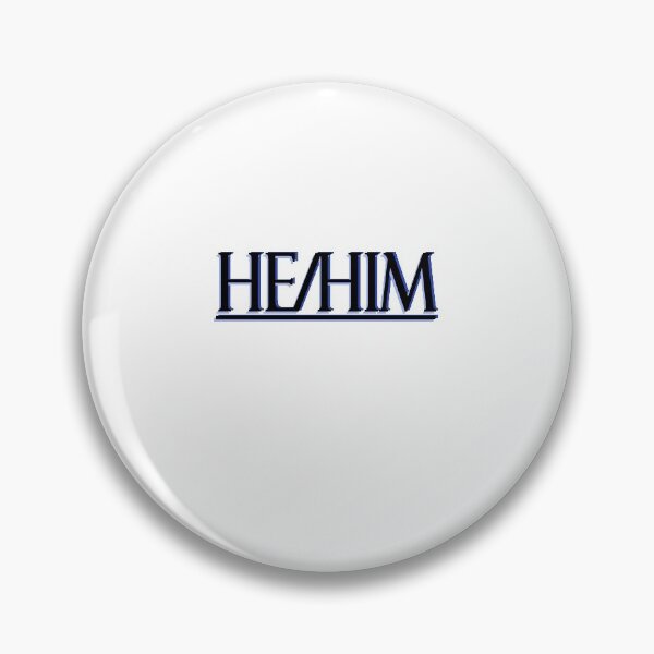 Item preview, He/Him Pin designed and sold by ScarletSol.