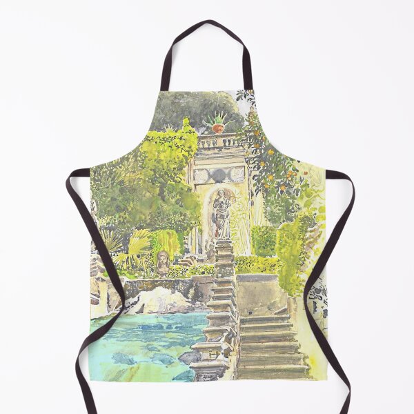 Item preview, Fountain at Garden of Palazzo Colonna in Rome Painted by Stanislaw Maslowski (1904) designed and sold by IridescentSea.