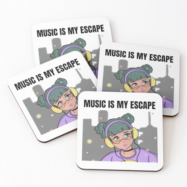 Item preview, Music Is My Escape Record Collector Musiclover Musiclovers Musican designed and sold by KLINESTORE.