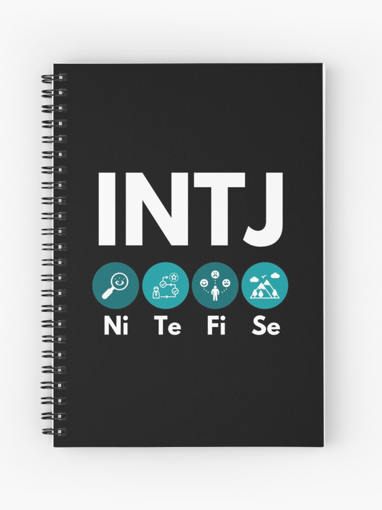 Intj Cognitive Functions Mbti Merch Spiral Notebook By Lamweixing Redbubble