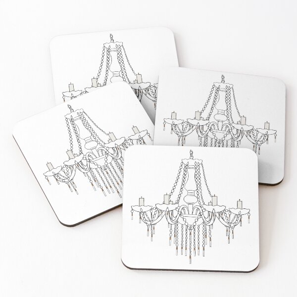 Item preview, cigarette chandelier illustration designed and sold by isabellaz.