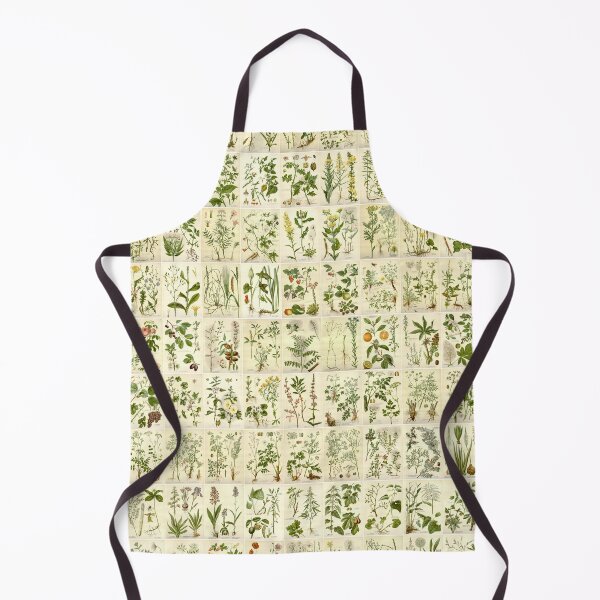 Item preview, Old historic botanical drawings of herbs (portrait) designed and sold by Michael Dietrich.