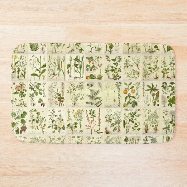Item preview, Old historic botanical drawings of herbs (portrait) designed and sold by Michael Dietrich.