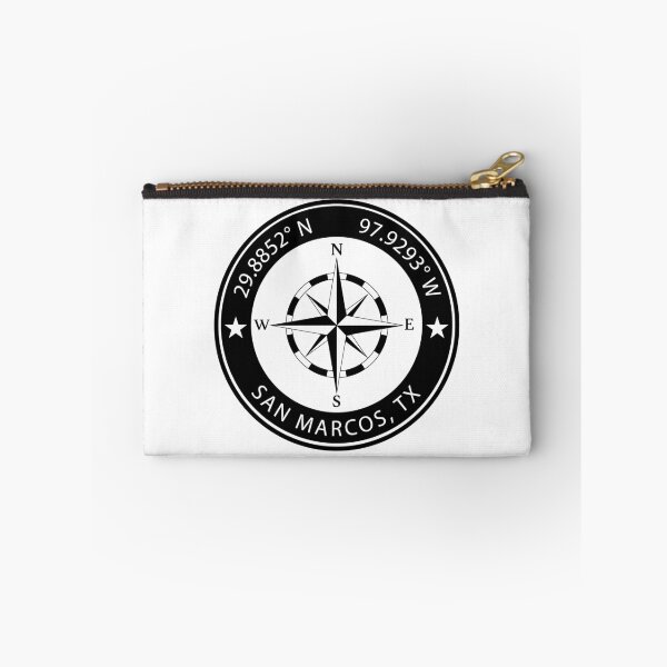 Item preview, San Marcos, Texas Geographical Coordinates designed and sold by TeeOhGraphics.