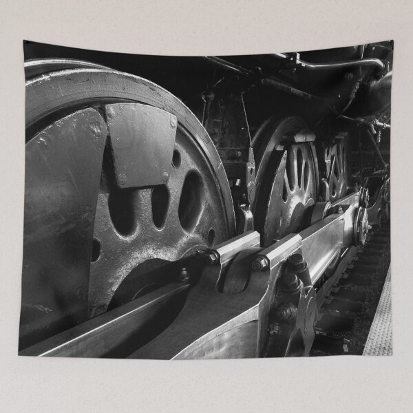 Item preview, Steam Engine Wheels in Black and White designed and sold by Douglas E. Welch Design and Photography.